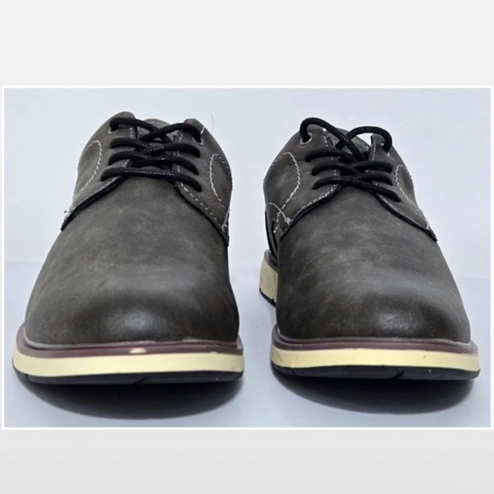 New Falls Creek Shoes Mens Size 8 Casual Gray Lace Up Oxford NWT